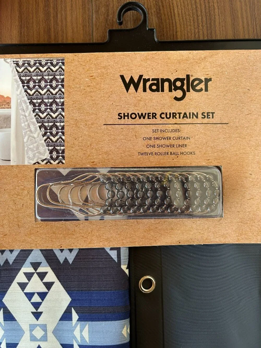 Wrangler Jesse Printed Shower Curtain, 72